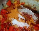 आलू मूली बैंगन सब्जी (aloo aloo baingan sabzi recipe in Hindi) रेसिपी चरण 2 फोटो