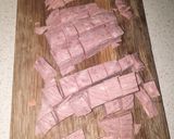 Tésztasaláta baconnel töltött pulykaszárnyból recept fázis 5 fotója