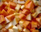Foto del paso 1 de la receta: Rúcula con calabaza asada y aliño balsámico