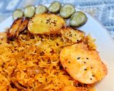 عکس مرحله 4 از دستور پلو کلم برگ