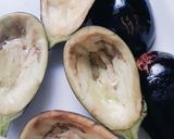 A picture of step 6 of Stuffed Veggie-Mushroom-Tofu Baked Aubergine Boats.