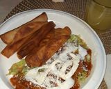 Foto del paso 3 de la receta: Tacos dorados con salchicha 🍽👍👌👌😁🤤🤤🤤