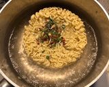 A picture of step 1 of Shin Ramyun Carbonara.