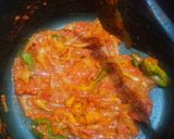A picture of step 8 of Aloo bhindi.