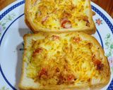 รูปขั้นตอนการทำที่ 4 ของ Pizza Toast