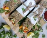 Multigrain methi thepla roll with bell pepper & paneer stuffing recipe step 10 photo