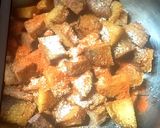 A picture of step 2 of Masala purple yam / kand.