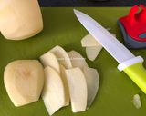 Foto langkah ke 1 dari resep Gateau aux pommes (apple cake).