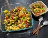 A picture of step 4 of Roasted broccoli corn salad.
