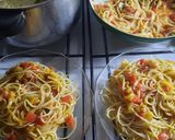 Foto del paso 9 de la receta: Fideos con salsa Normanda (con berenjena)