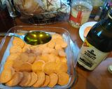 Sajtkrémes-baconos csirkemell rozmaringos édesburgonyával recept fázis 2 fotója