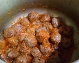 A picture of step 3 of Mutton kofta salen.