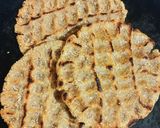 A picture of step 9 of Bhakhari (flat bread).