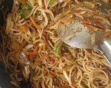 A picture of step 12 of Desi Chinese noodles.