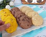 عکس مرحله 3 از دستور سه طعم کوکی بایک خمیر پایه
