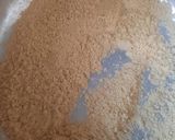 A picture of step 2 of Persian Bereshtook (Chickpea Flour Sweet) with Chocolate.