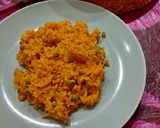 Foto del paso 5 de la receta: Arroz meloso con calamares, mero y guisantes