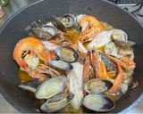 A picture of step 7 of Seafood Pan Rice.