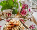 Gambar langkah 6 resipi Nasi Goreng Ulam.