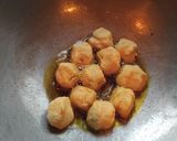 A picture of step 2 of Bengal Gram Dal Fritters Curry.