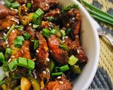 A picture of step 12 of Dragon Chicken.