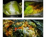 Foto langkah ke 6 dari resep Pepes: Ikan Woku Daun Ubi/Singkong (Pedas).