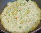 A picture of step 4 of Leftover Poha chilla With Fresh Veggies.