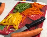Foto del paso 2 de la receta: Pollo con pimiento, BBQ y Miel