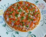 A picture of step 5 of Cheesy Mexican Veg Pizza.