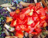 A picture of step 3 of Mogri and Eggplant Curry.