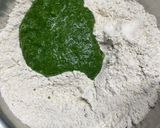 A picture of step 4 of Palak Paratha.