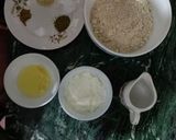 A picture of step 1 of Stuffed Jowar Bati.