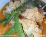 Foto del paso 6 de la receta: Velouté de ajos y jamón con coliflor y judías verdes