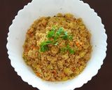 A picture of step 5 of Broken Wheat Upma.