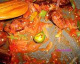 Une image de l'étape 4 de ROUGAIL SAUCISSES FUMÉES aux GROS PIMENTS (spécialité Réunionnaise).