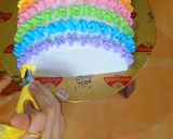 A picture of step 16 of Rainbow cake.