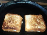 Grilled sandwich with leftover potato vegetable