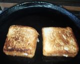 A picture of step 2 of Grilled sandwich with leftover potato vegetable.