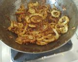 A picture of step 2 of Karlyachi bhaji(bitter gourd curry).