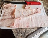 A picture of step 2 of Brad's chicharrones.