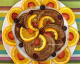 A picture of step 6 of Brown rice oat orange pancakes.