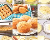 Foto langkah ke 1 dari resep QUICK & EASY CHEESE YOGHURT MUFFIN-No Mixer Moist banget t.