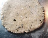 A picture of step 4 of Urad dal poori.