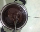 Foto langkah ke 3 dari resep Fudgy Mocha Cake (Cake Coklat Kopi) 4,5 sdm no oven, no mixer, no timbangan.