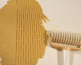 Foto del passaggio 5 della ricetta Pie di farro ripieni di ricotta di bufala e senza uova