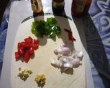 A picture of step 3 of Murmura Pakoda Chilli.