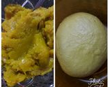 Foto langkah ke 1 dari resep Bakpao Labu Kuning Lembut Tanpa Obat.