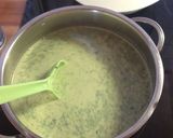 A picture of step 2 of Homemade Lemon Balm (or Mint) Ice Cream.