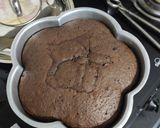 A picture of step 8 of Chocolicious Walnut Cake (Eggless).
