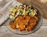 Foto del paso 10 de la receta: 🍲Tofu de lentejas coral salteado al curry con guarnición al aliño de yogur y mostaza 🍲